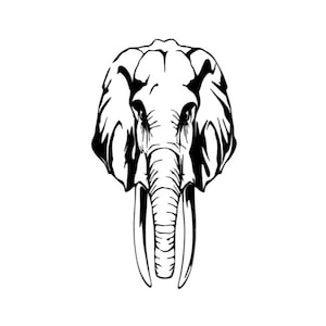 Elefante Download SVG, Safari Animal svg, arquivo de corte Africa Wild Life Cricut SVG, arquivo de silhueta, download de clipart svg, arquivo Elefante svg