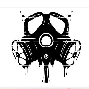 biohazard Mask Instant Digital Download Svg png Cut file chemical biohazard mask Clip art download Cricut silhouette cut file picture file image 5
