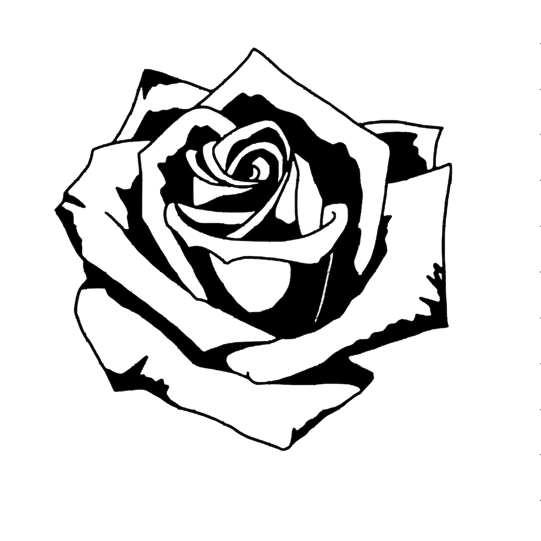 Big Rose Flower Download Svg Png BMP Cut File Rose clip Art - Etsy