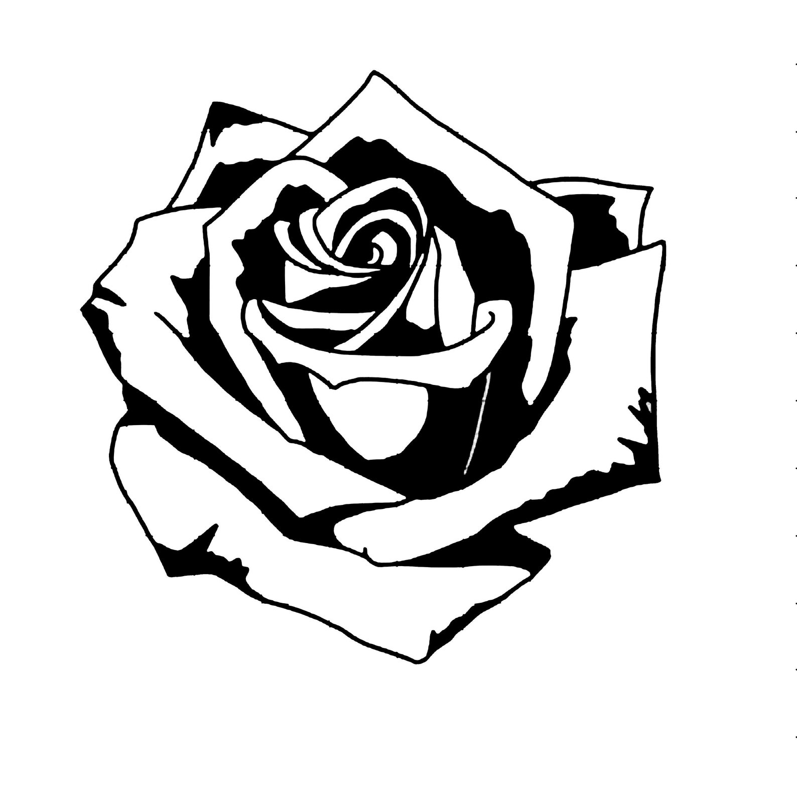 Big Rose Flower Download Svg Png BMP Cut File Rose clip Art Etsy