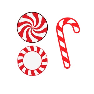 Download del pacchetto SVG di caramelle alla menta piperita, file di taglio PNG in formato SVG, clipart di caramelle alla menta piperita di Natale, silhouette cricut in formato SVG, uso commerciale