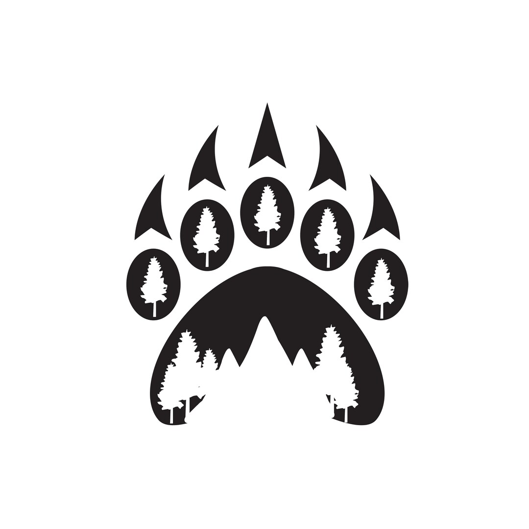 Bear Paw Svg Png Cut File Instant Download Svg Cricut Silhouette Jpg