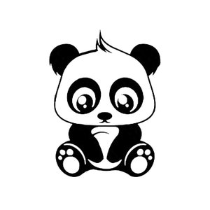 Adorable Baby Panda Download, Panda Clipart Vector Cut File, Svg, Png ...