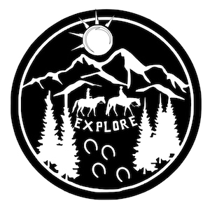 Horse svg, png téléchargement numérique Trail Ride horses outdoors Country, svg Cut File, download, Svg, Cricut silhouette, Équitation Équine