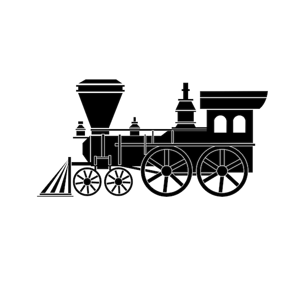 Vintage Retro Train Download SVG png cut file, train SVG Cut file, png, cricut svg clip art Vintage svg- classic Train