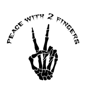 Peace Saying Skeleton hand Svg instant digital Download, svg Cricut svg, Clip art, Png, svg silhouette vector svg png clip art skeleton hand