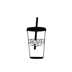Iced Coffee cup Svg Digital Download, Cricut SVG clipart, coffee silhouette vector