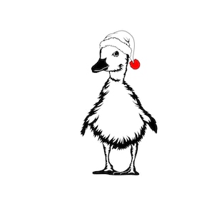 Niedliche Weihnachten Baby Ente SVG digitaler Download, überlagerte Datei, Entchen SVG, Ente Clipart, Cricut Dateien, niedliche Baby Ente geschnitten Dateien Silhouette