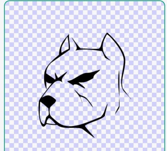 Pitbull Bully Dog Face Download Svg Png Hiking Pittie Dogs 