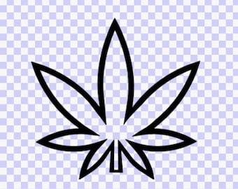 Pot leaf Outline SVG Download, SVG files for Cricut, Svg files for Silhouette, Digital Download, Svg Design, Cricut files, pot leaf svg