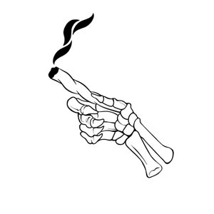 Skelett Hand hält Gelenk SVG Download, SVG-Dateien für Cricut, Silhouette, digitaler Download, SVG Design, Cricut Dateien, Skelett Hand svg