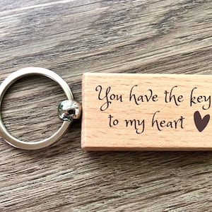 Fathers Day Gift, Custom Engraved Keychain, Handwritten Message Engraved, Fathers Day Gift, Birthday Gift, Personalized Wooden Key Chain,