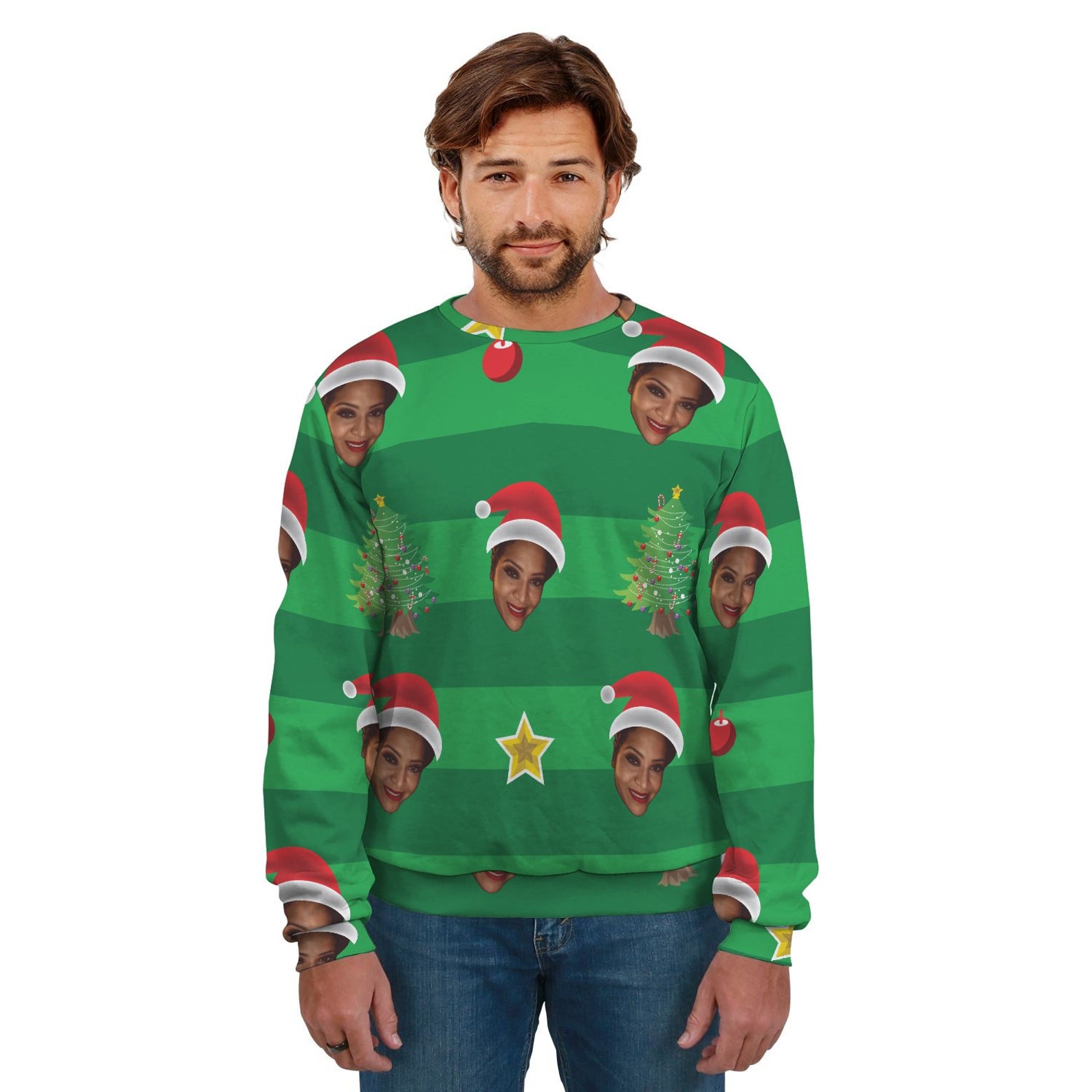 Maglione Natale Bambina BOVOSHA - Stampa Gatto 3D, Rosso, Maniche Lunghe, Tessuto Morbido - Foto 3