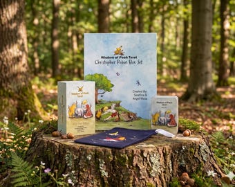 Christopher Robin Box Set | Wisdom of Pooh Tarot Collector's Edition | Gift Set | Beginner Tarot | Whimsigoth | Cottagecore
