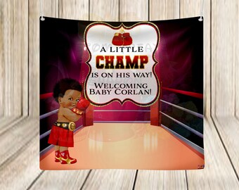 boxing baby shower decorations