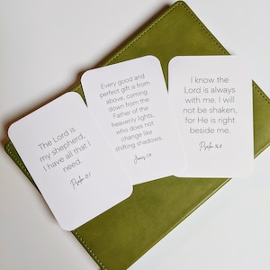 Printed Scripture Cards - Verses for Peace - Bible Verses to Help With Anxiety and Fear