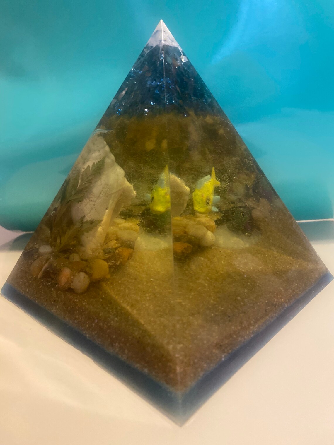 Resin fish tank pyramid Etsy