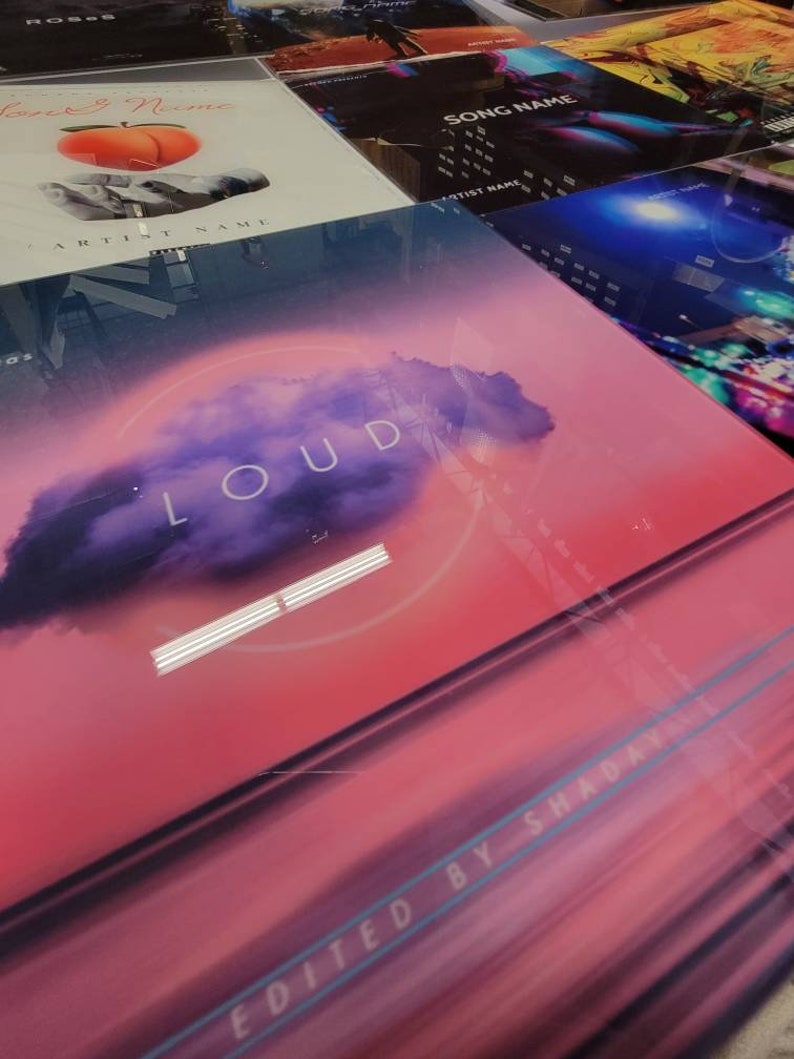 Custom Glass Album Cover Etsy