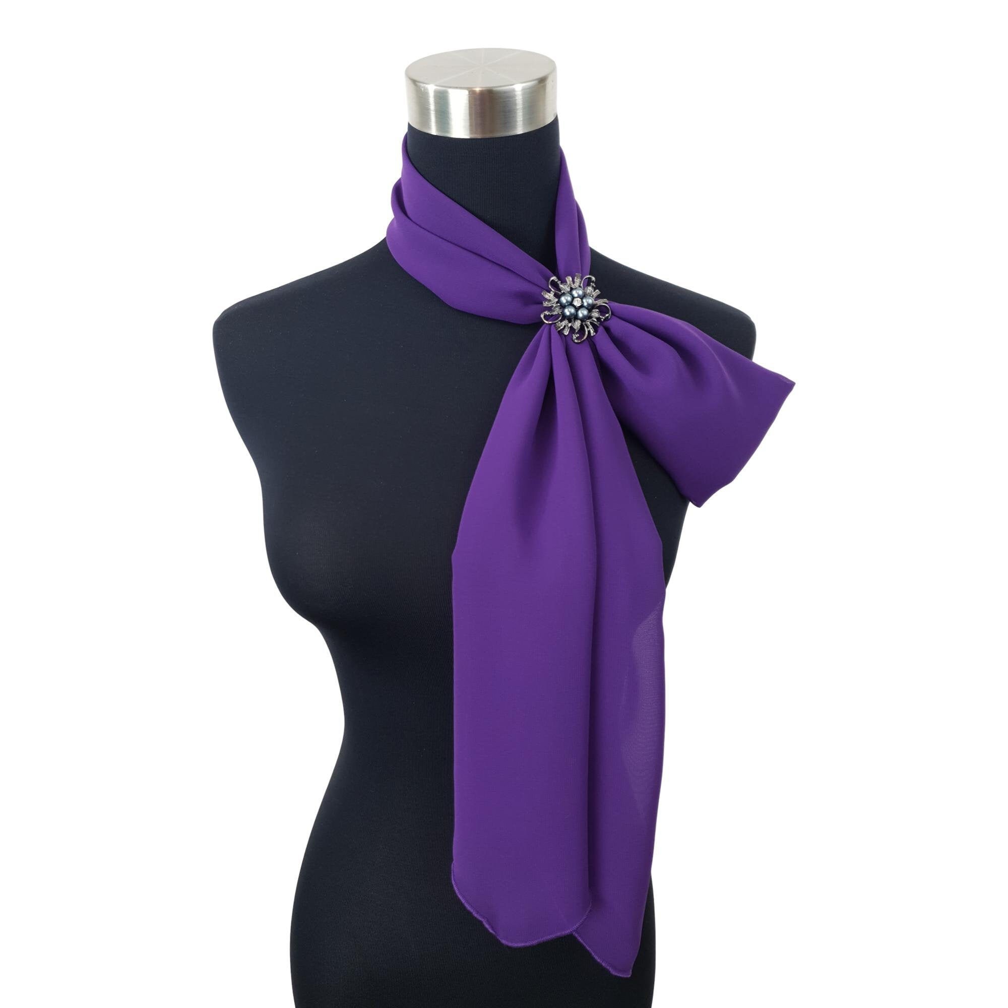 Purple Neck Scarf - Etsy