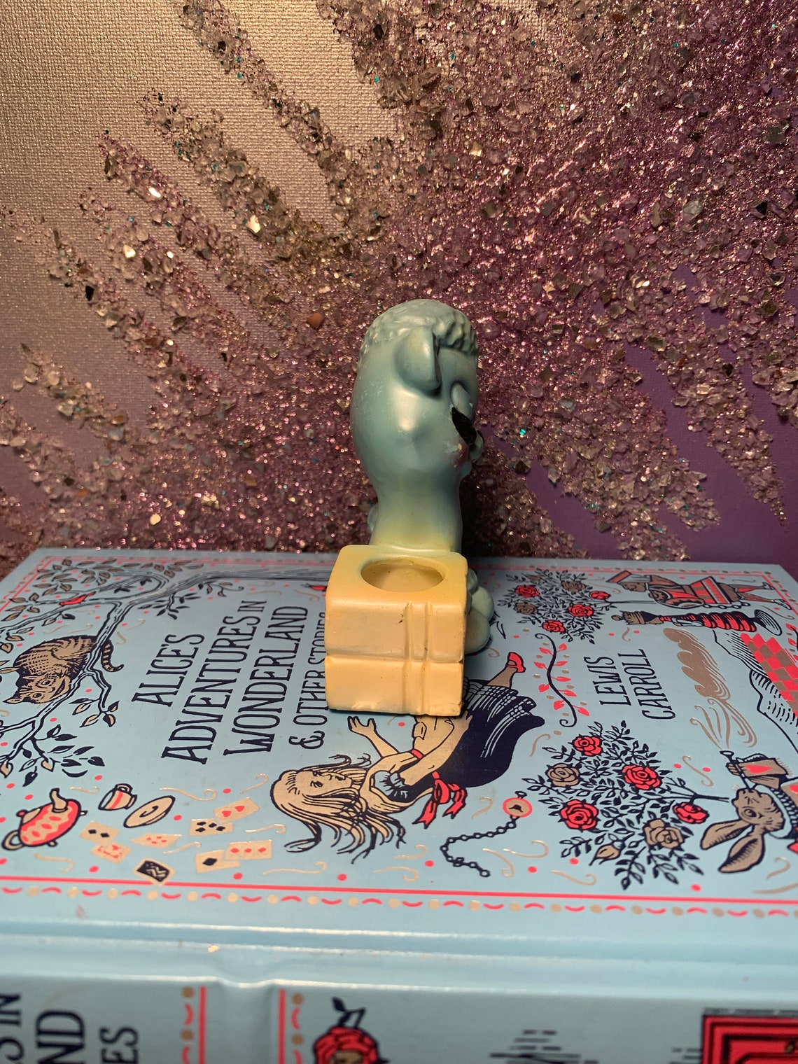 Vintage Rare Eyelash Poodle Blue Lipstick Holder Kitsch Etsy