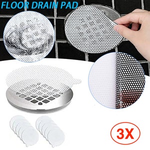 Drain Hair Catcher X-Protector 2 Pcs - Self-Adhesive Shower Drain Hair Catcher - Hair Catcher Shower Drain - Silicone Shower Drain Cover - Grey Sink