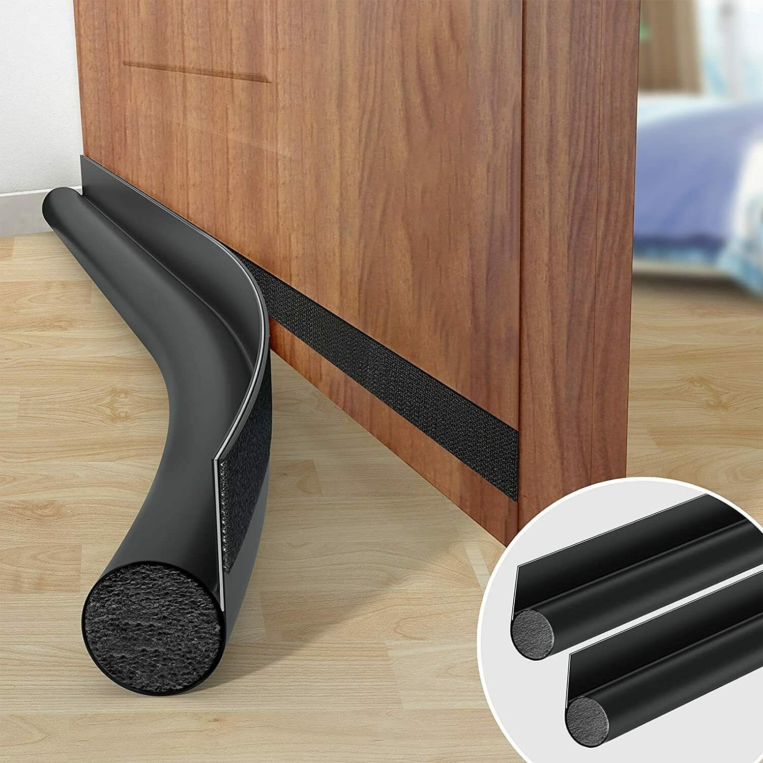 Deco Window Door Seal Draft Stopper Weather Stripping Sound Blocker with  Aluminium Plate & Nylon Brush Door Sweep & Reviews