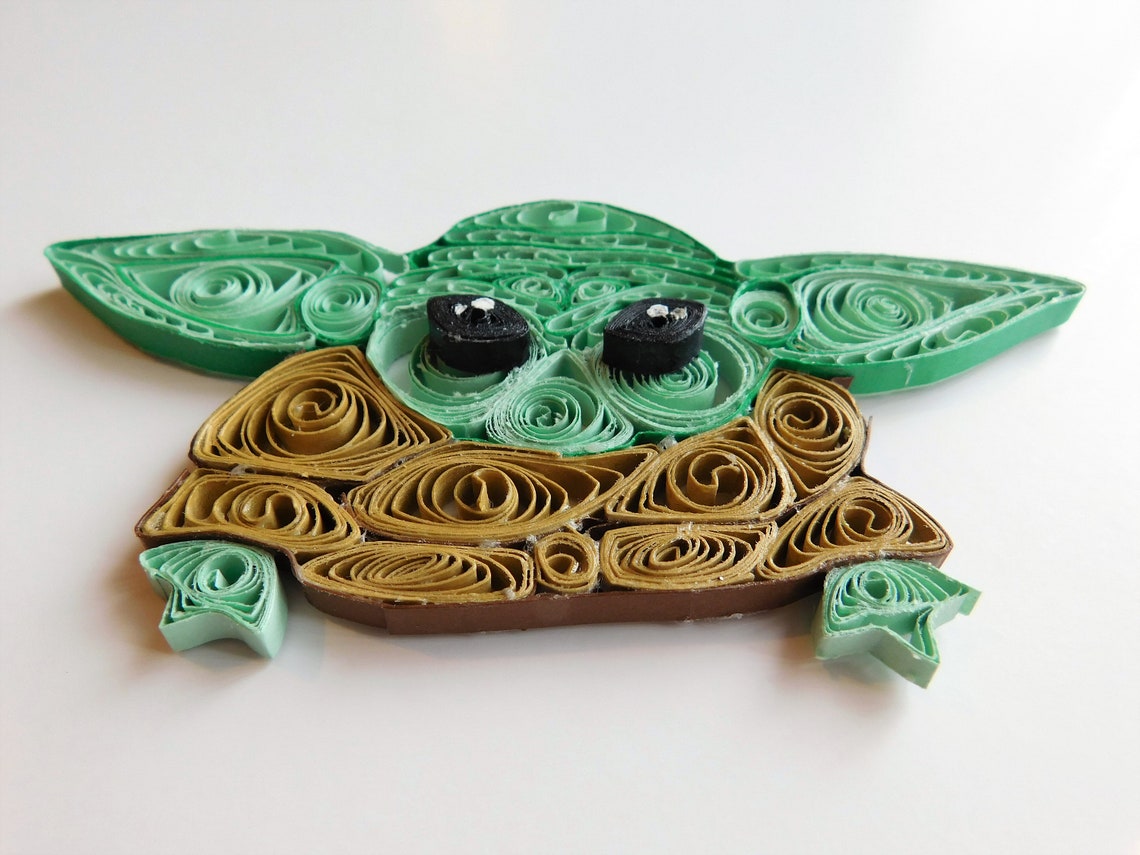 Grogu Hanging DecorationQuilled paper artStar Wars Etsy