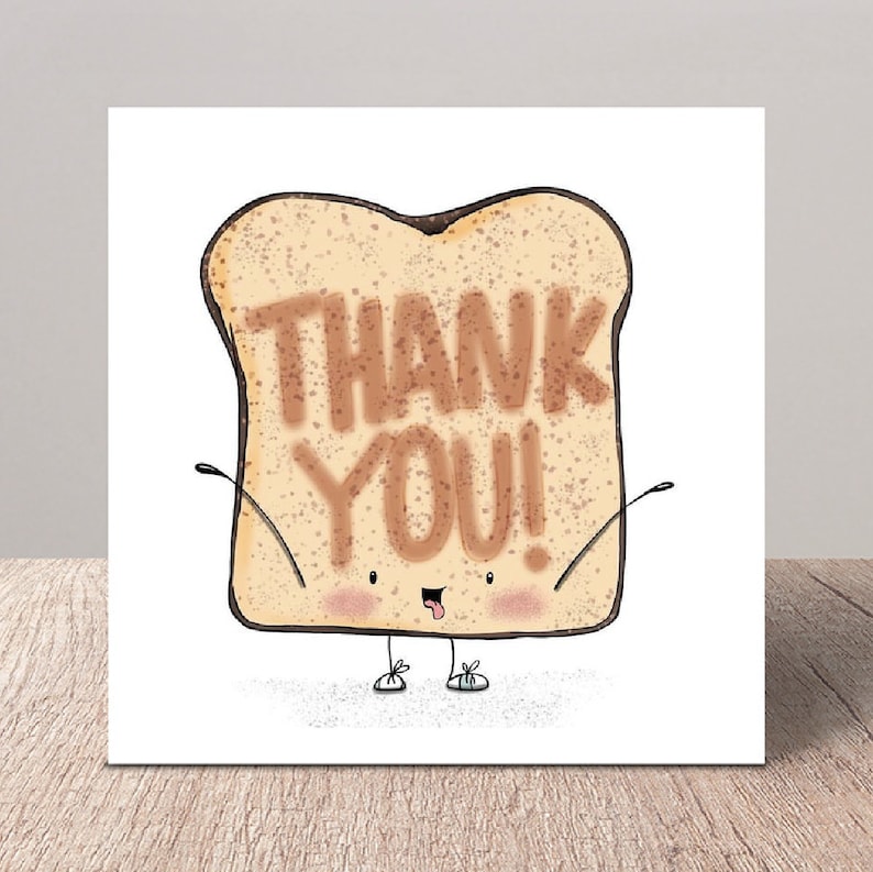 Thank You Card Thank You Cards Pun Cards Thank You Gift Etsy