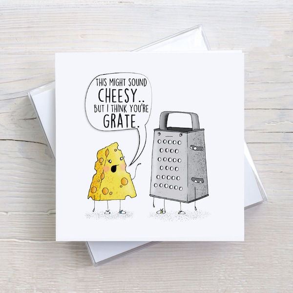 Cheesy Card, Love Card, Valentines Day Cards, Valentines Day Card, Pun Cards, Funny Valentines Day Card, Birthday Card, Funny Birthday Card