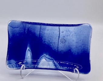 溶融ガラスの小物入れ