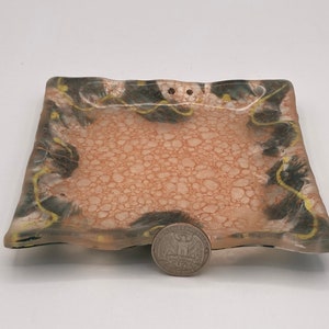 Fused glass trinket dish