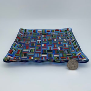 Fused glass dish