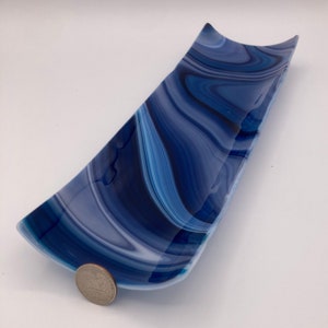 Fused glass plate