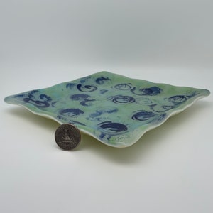 Fused glass plate