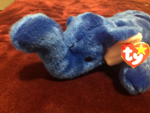 royal blue peanut beanie baby