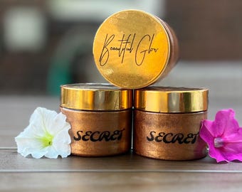 Manteca corporal con brillo bronceador Secret
