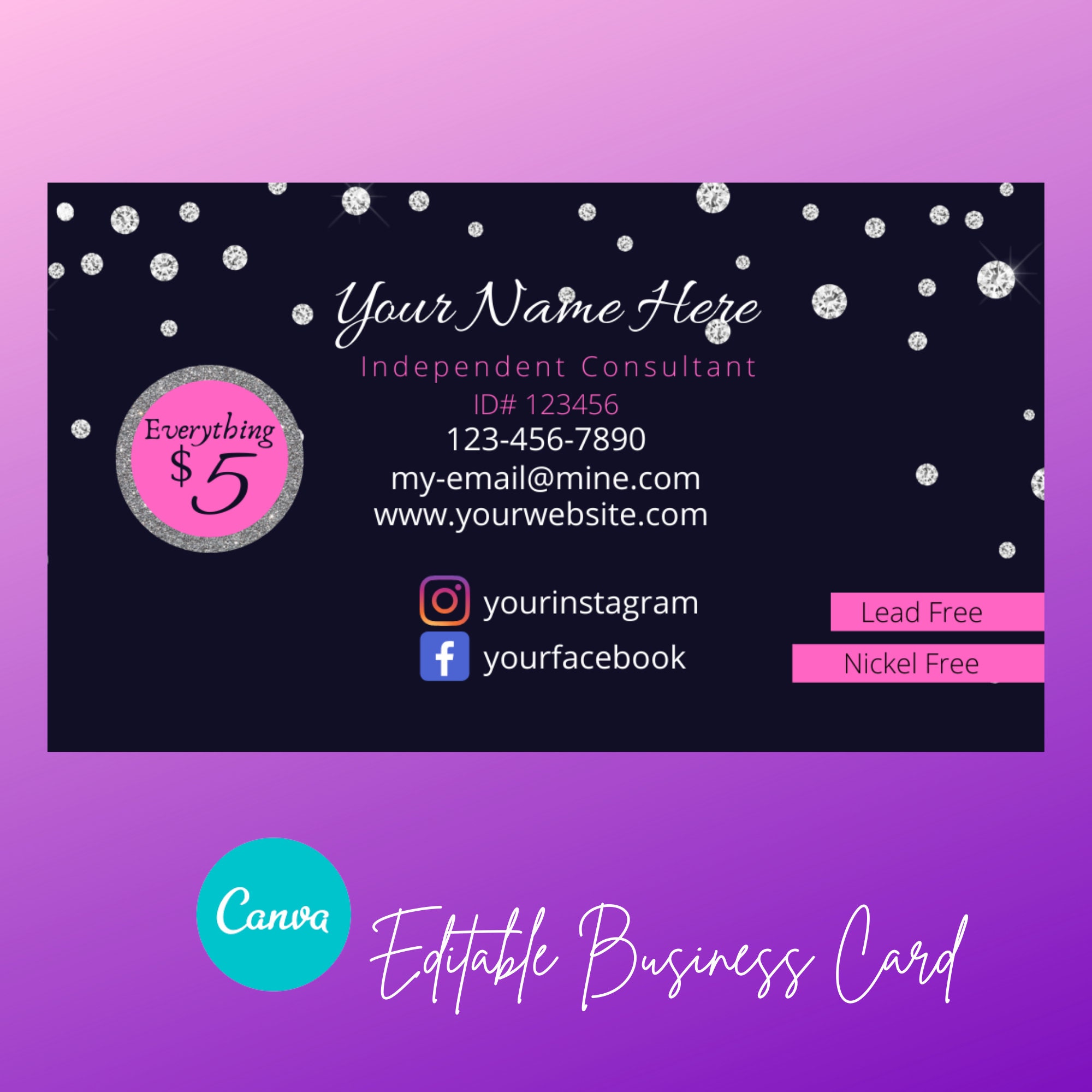 Free Printable Jewelry Business Card Templates Denret free-printable-jewelry-business-card-templates-denret
