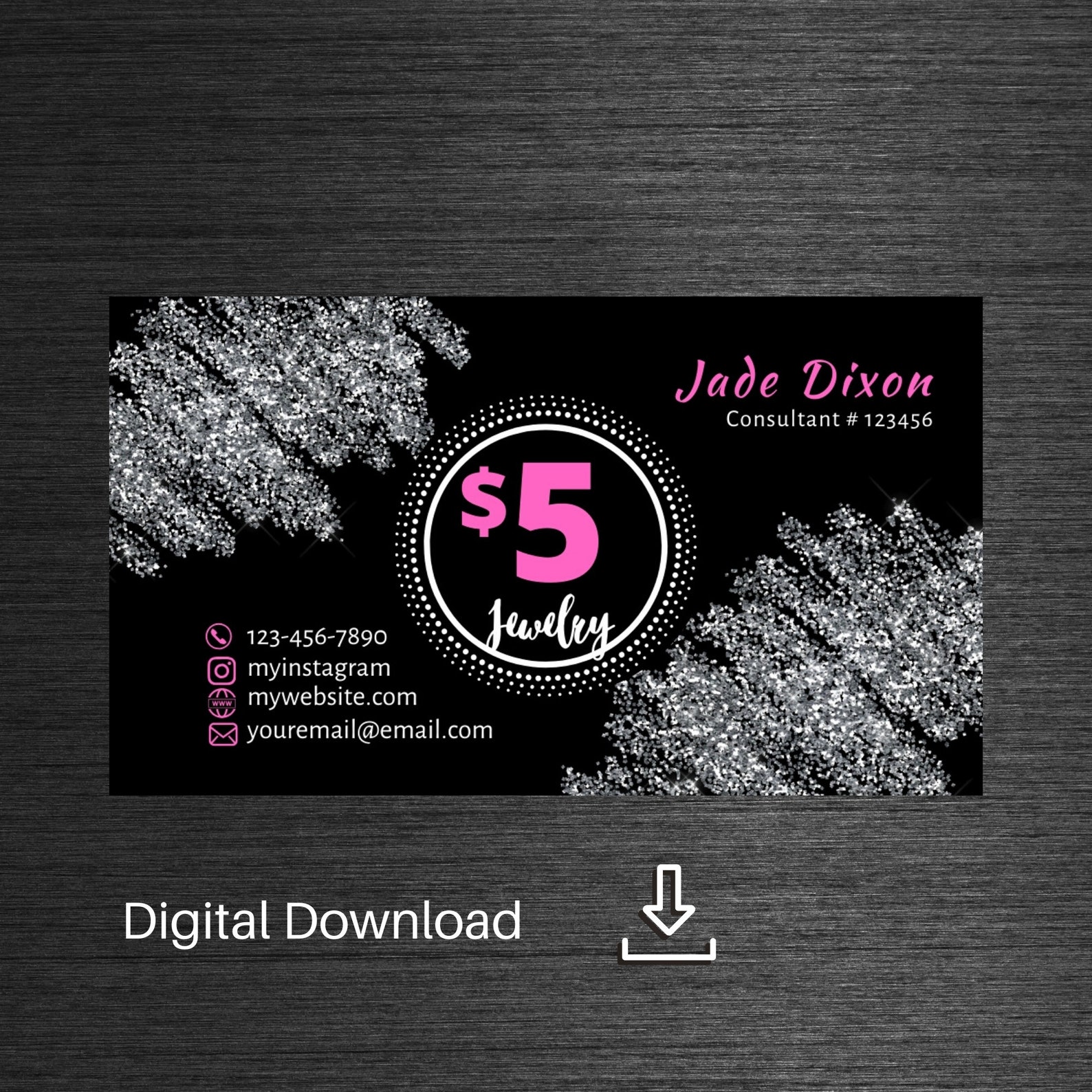 Jewelry Business Card Design, Paparazzi Business Card Design, Printable Business Cards ...