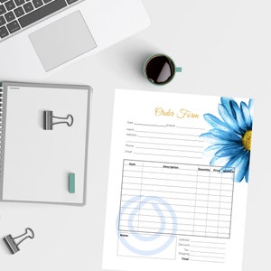 Diseño de formulario de pedido de Monat, Diseño de formulario de pedido, Diseño de formulario de pedido imprimible, Monat