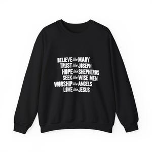 Faith Quotes Sweatshirt, Christian Apparel, Inspirational Jumper, Religious Gifts, Crewneck Sweater