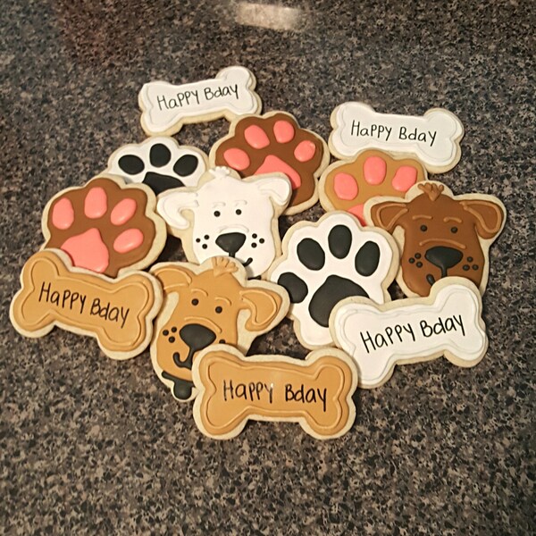 Dog Sugar Cookies Etsy