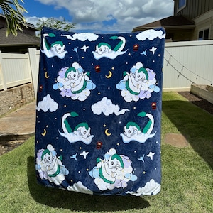 Haku Fleece Blanket | Kawaii Blanket | Cute Blanket | Throw Blanket | Anime Blanket