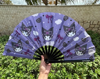 Lacey Purple Dream | Festival Fan | Rave Fan | Summer Fan | Large Fan