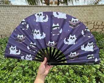 Gojo Cat Fan| Festival Fan | Rave Fan | Summer Fan | Large Fan