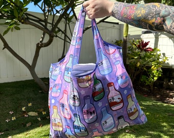 Kawaii Soju Reusable Bag | Anime Characters, Grocery Shopping