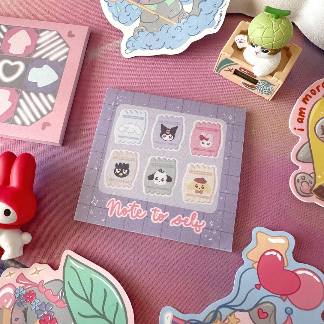Kawaii Candy Sticky Note - Etsy