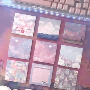 Kawaii Sticky Notes | Aesthetic Office Supply