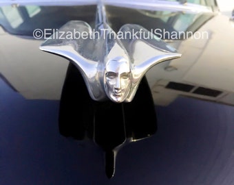 Cadillac Hood Ornament Photo - classic cars - Art Deco decor - fine art photo - auto retailer - flying goddess - flying lady - car emblem