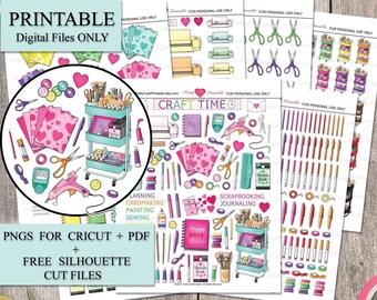 CRICUT MACHINE Printable Planner Stickers/cutting - Etsy