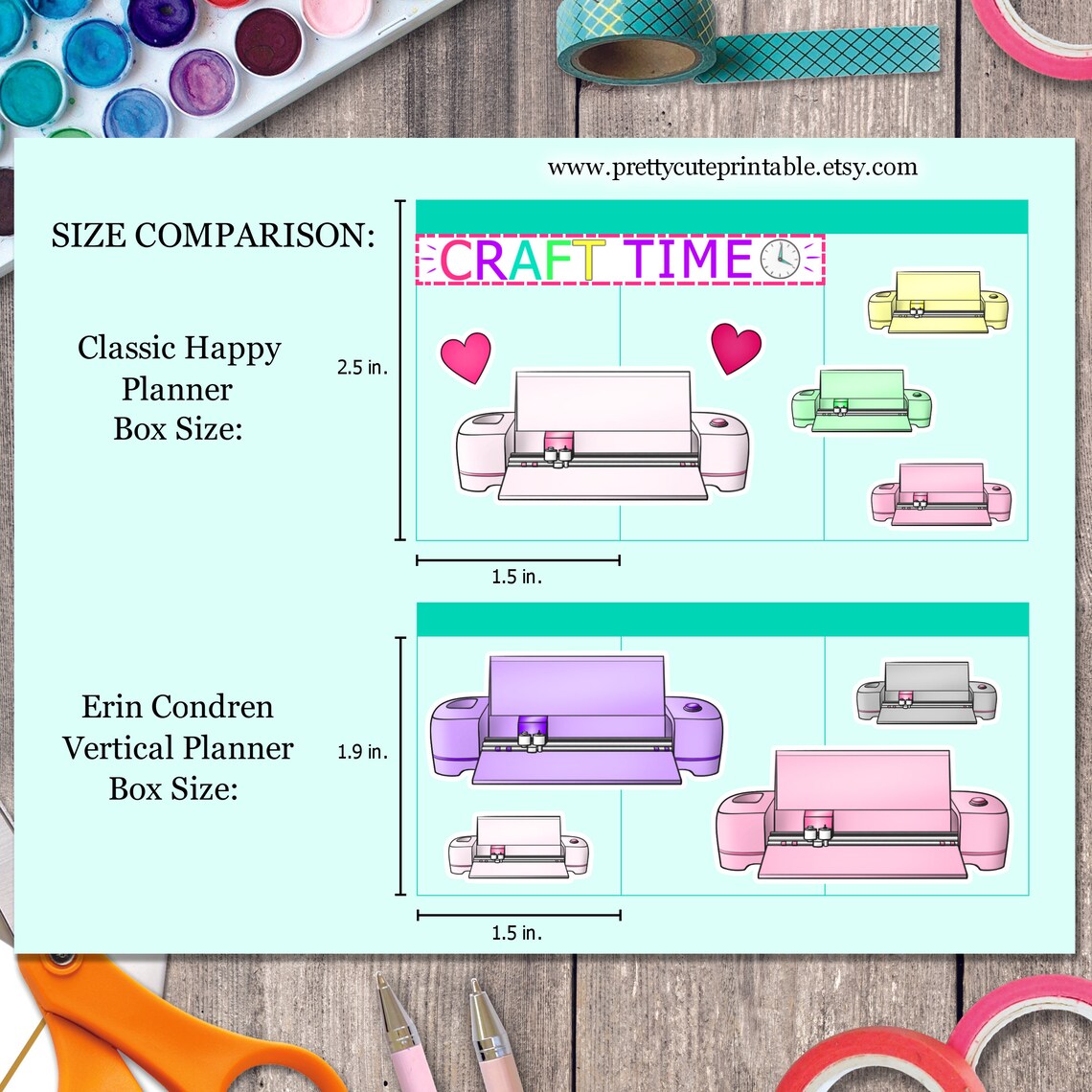 CRICUT MACHINE Printable Planner Stickers/cutting Machine/png/mini ...